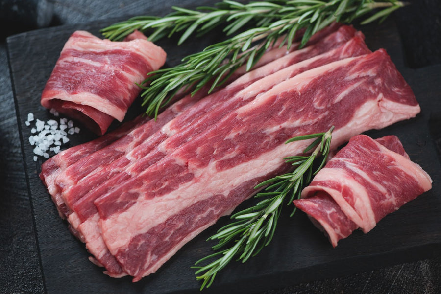 Grass-fed/finished Beef Bacon