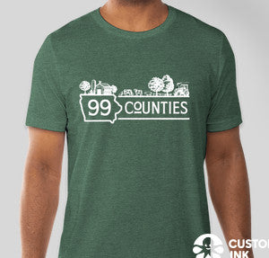 Iowa Landscape 99 Counties Shirt