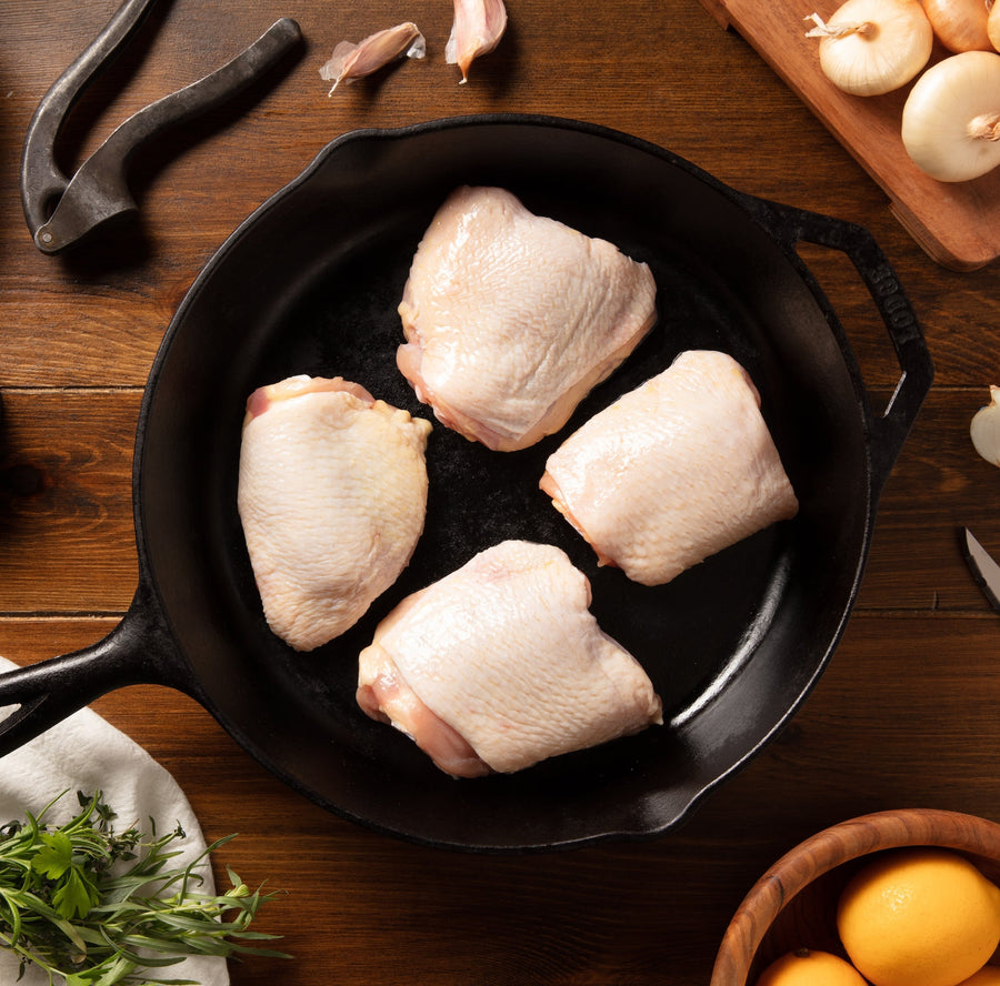 8 Chicken Thighs (Bone-In, Skin-On)